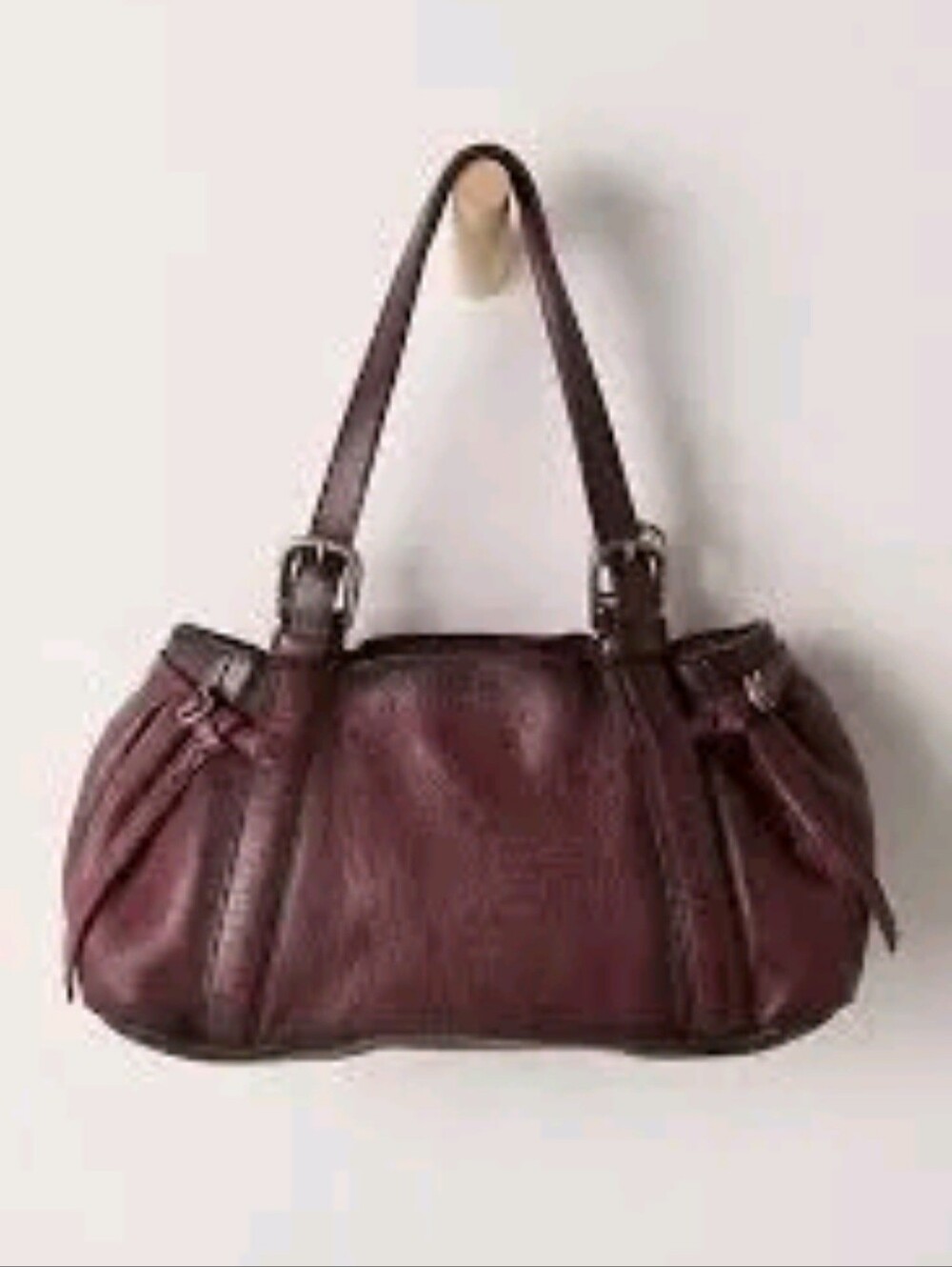 FREE PEOPLE Copenhagen Shoulder Bag In Red Leather $148